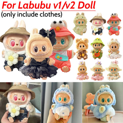 Labubu Plush Doll Clothes Set