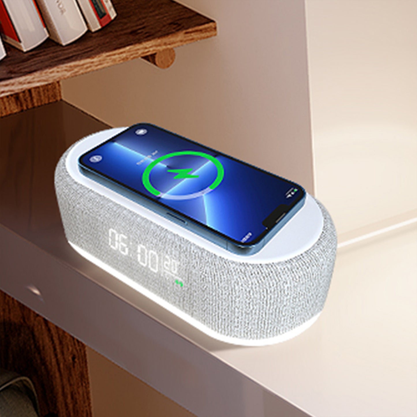 3-in-1 Alarm Clock Wireless Charge