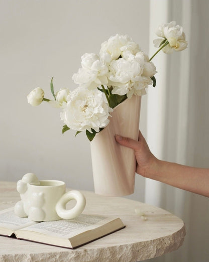 Nordic Style Handmade Ceramic Twins Vase