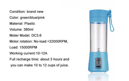 Portable USB Smoothie Blender